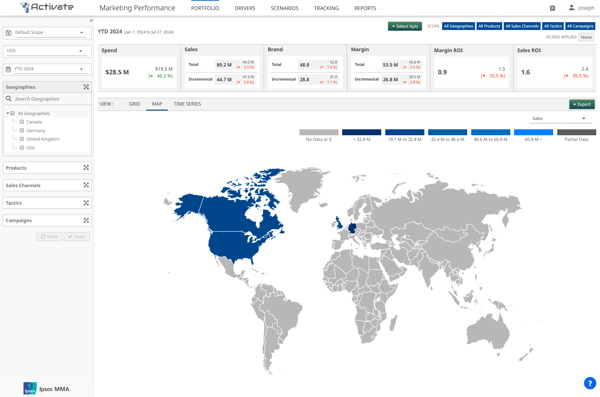 Ipsos MMA Activate Map